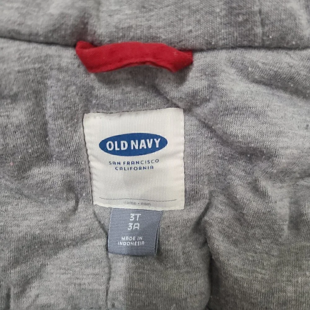 47/$25 Old Navy Unisex Red Utility Puffer With Faux Fur Hood